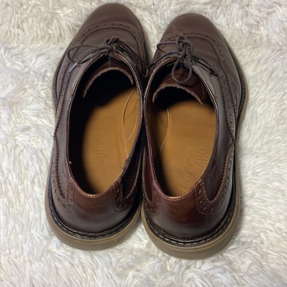 SALVATORE FERRAGAMO BROWN PLAIN TOE OXFORD LACE SHOES SIZE 11 main image 7